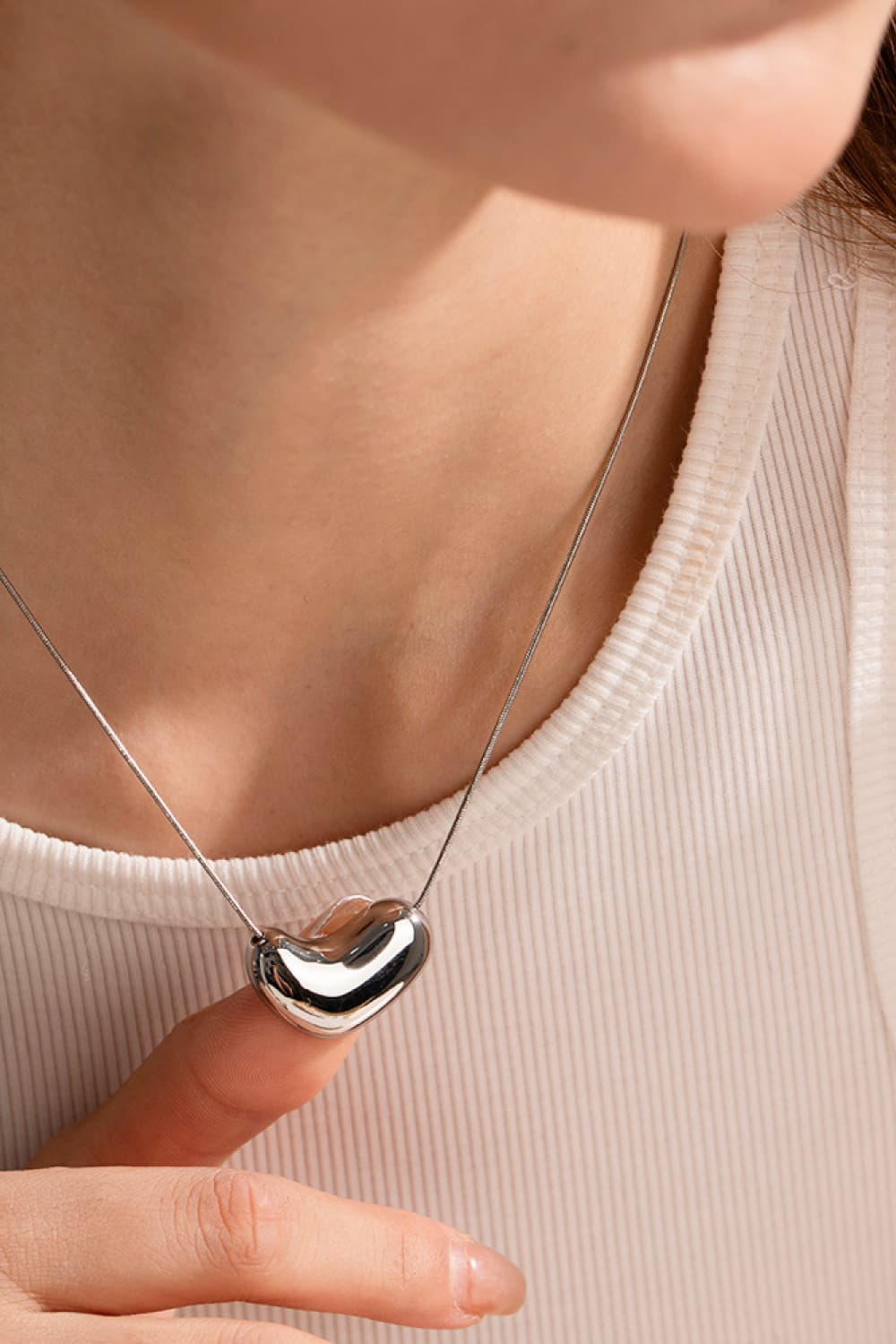 Heart Shape Pendant Necklace - AllIn Computer