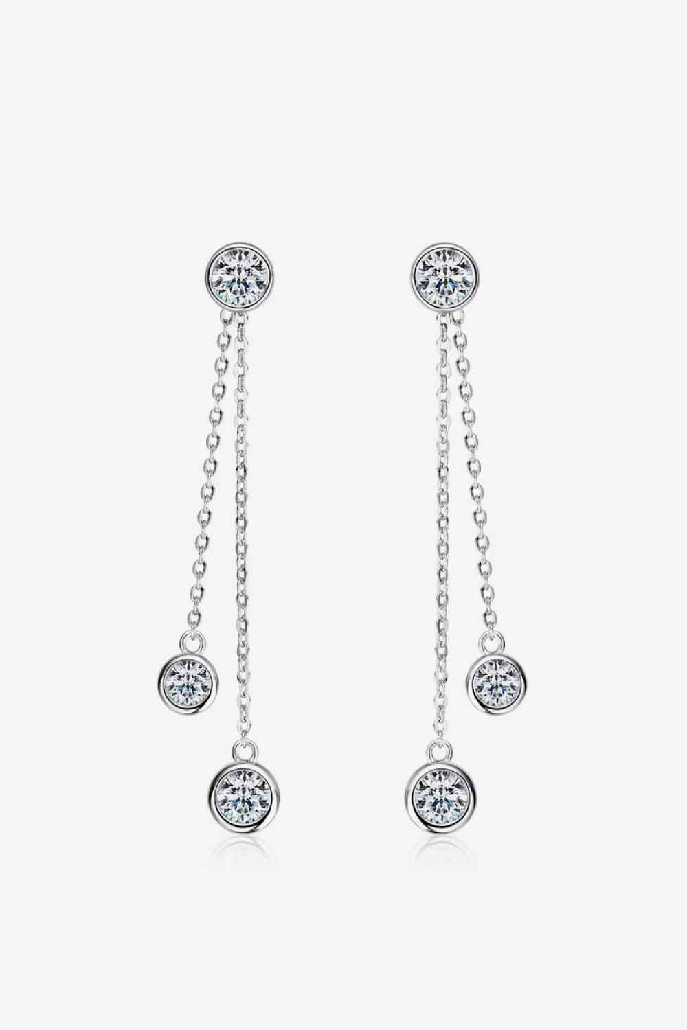 2.6 Carat Moissanite 925 Sterling Silver Earrings - AllIn Computer