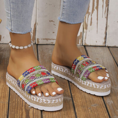 Open Toe Platform Sandals - AllIn Computer