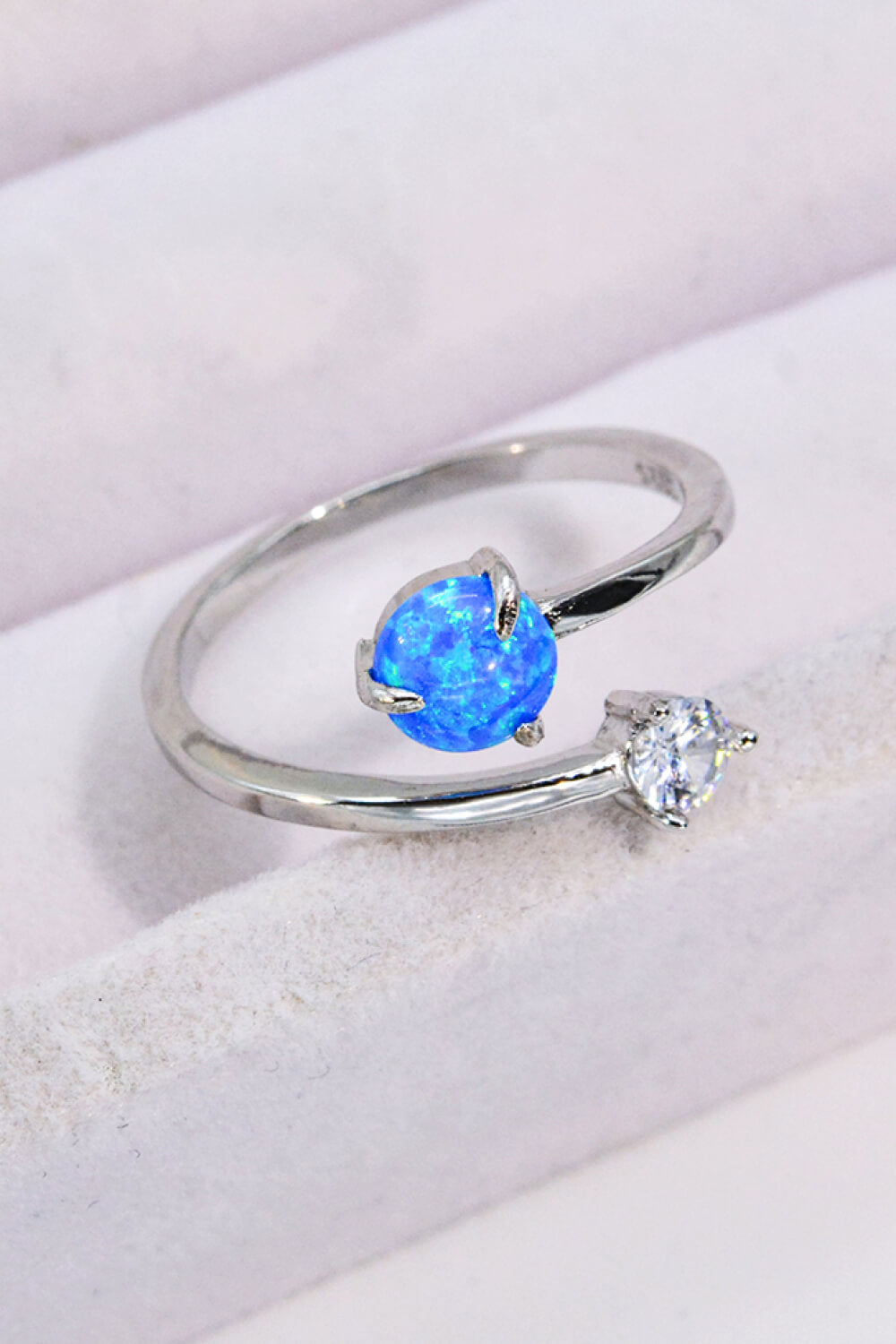 Opal and Zircon Open Ring - AllIn Computer