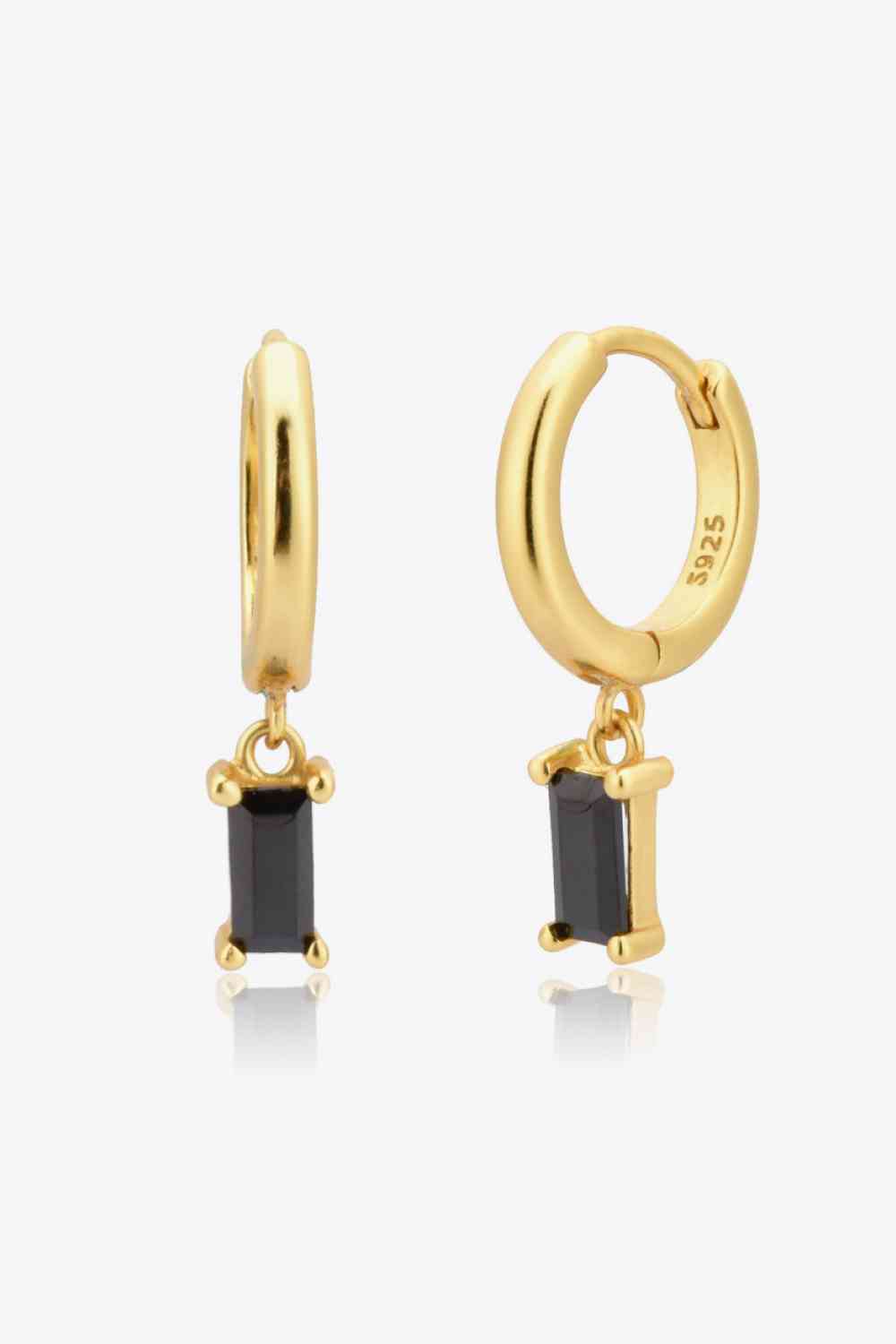 Zircon Huggie Drop Earrings - AllIn Computer