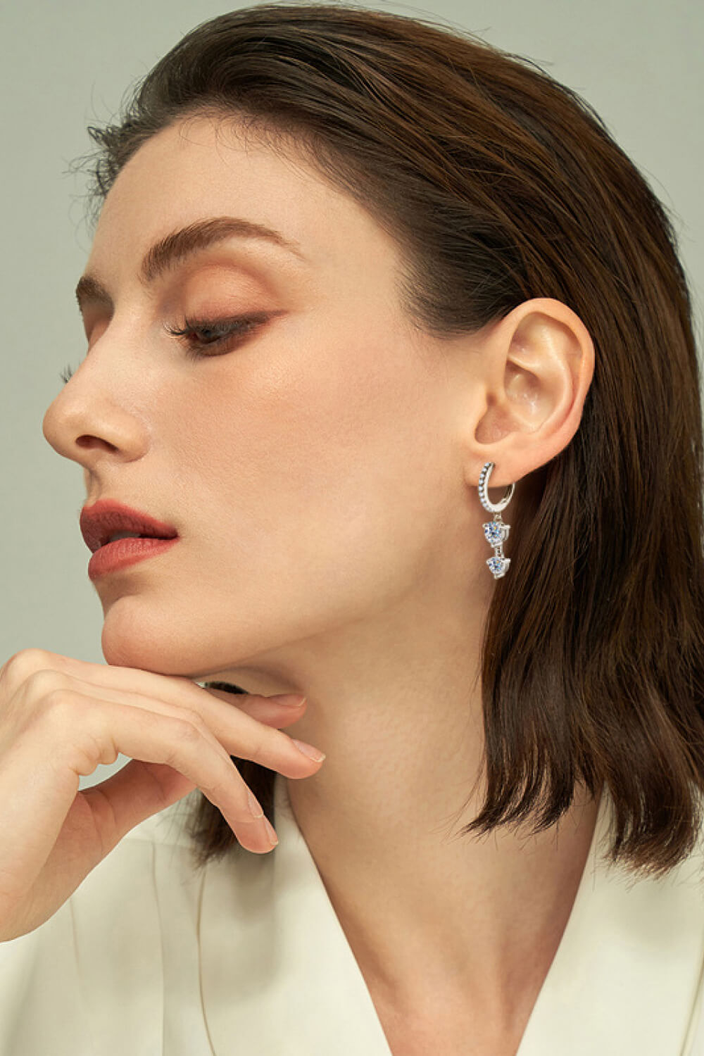 Adored Be The One Moissanite Drop Earrings - AllIn Computer