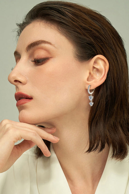 Adored Be The One Moissanite Drop Earrings - AllIn Computer