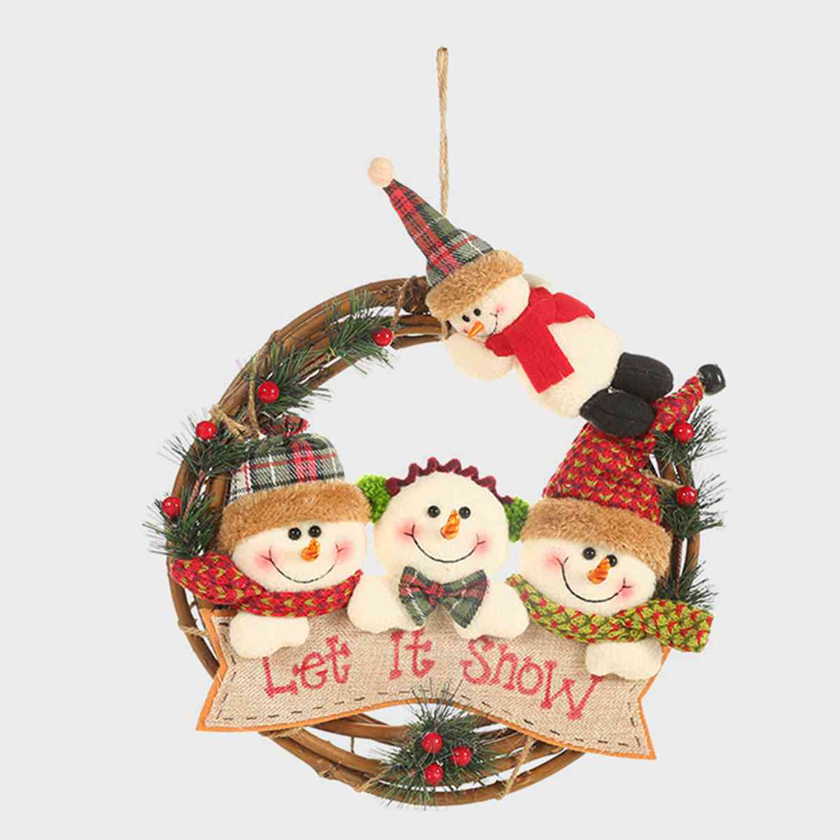 Christmas Doll Wreath Ornament - AllIn Computer