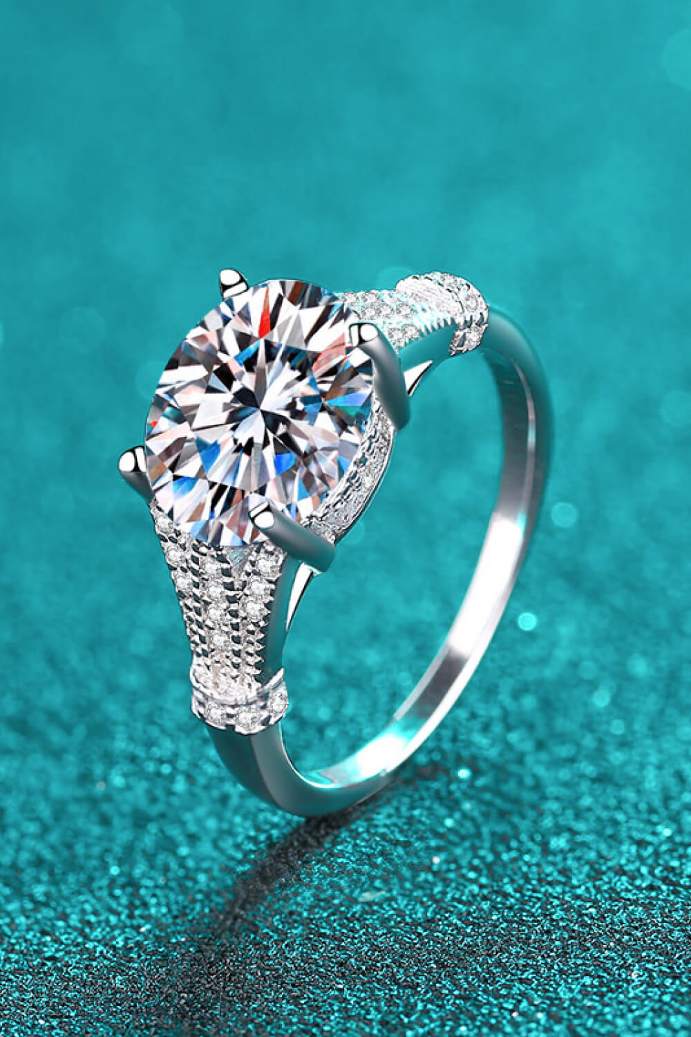 Unpredictable Day 3-Carat Moissanite Ring - AllIn Computer