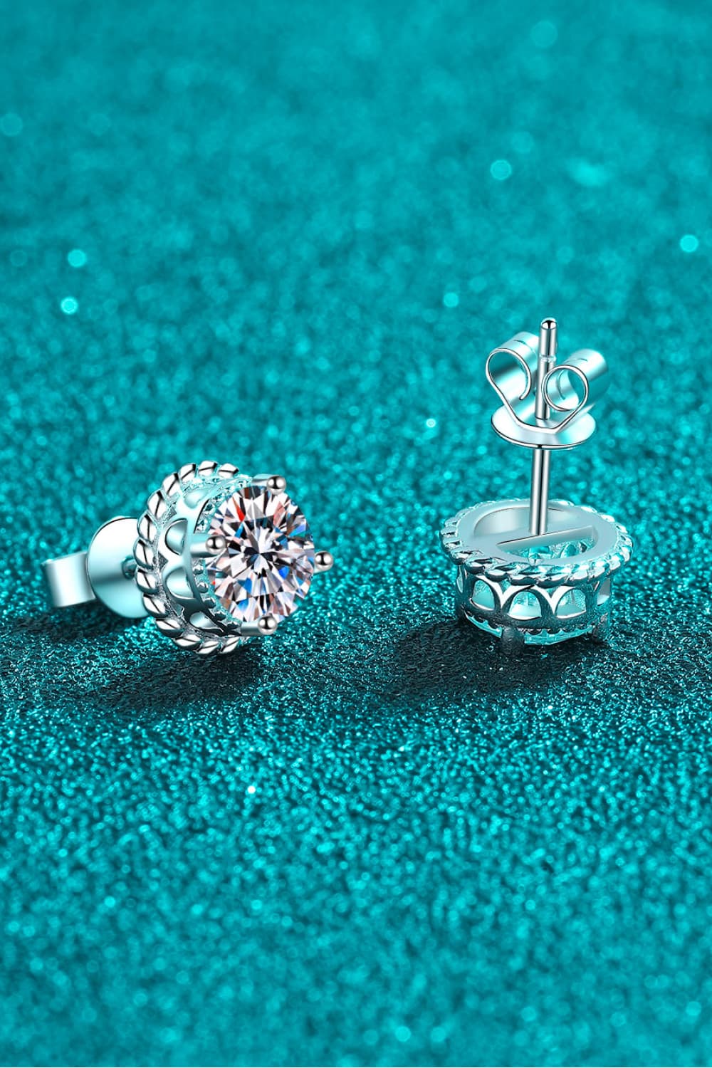 2 Carat Moissanite 925 Sterling Silver Stud Earrings - AllIn Computer
