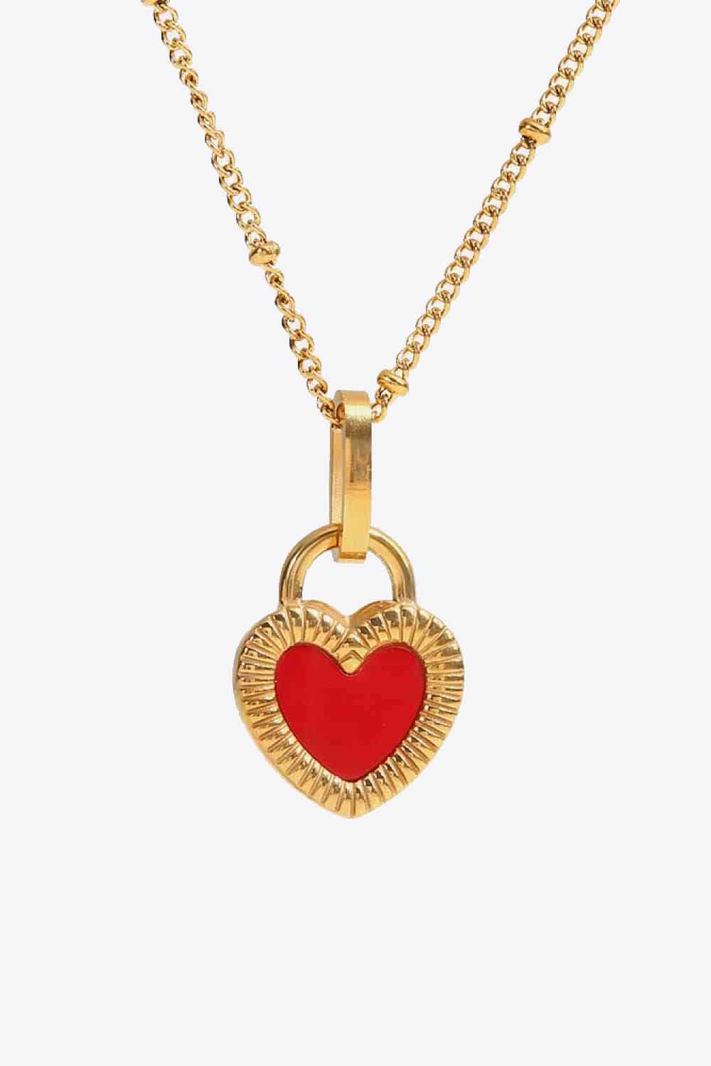 Stainless Steel Heart Pendant Necklace - AllIn Computer