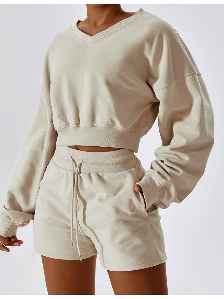 Drawstring Smocked Waist Sports Shorts - AllIn Computer