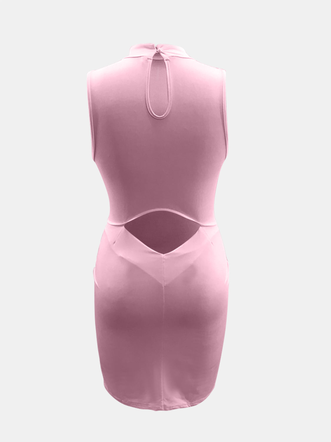 Cutout Mock Neck Sleeveless Dress - AllIn Computer