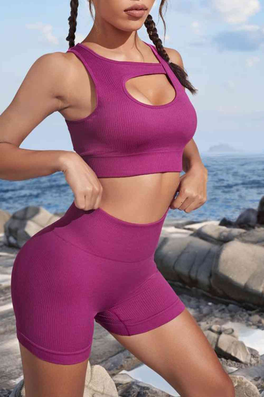 Cutout Two-Piece Sports Set - AllIn Computer