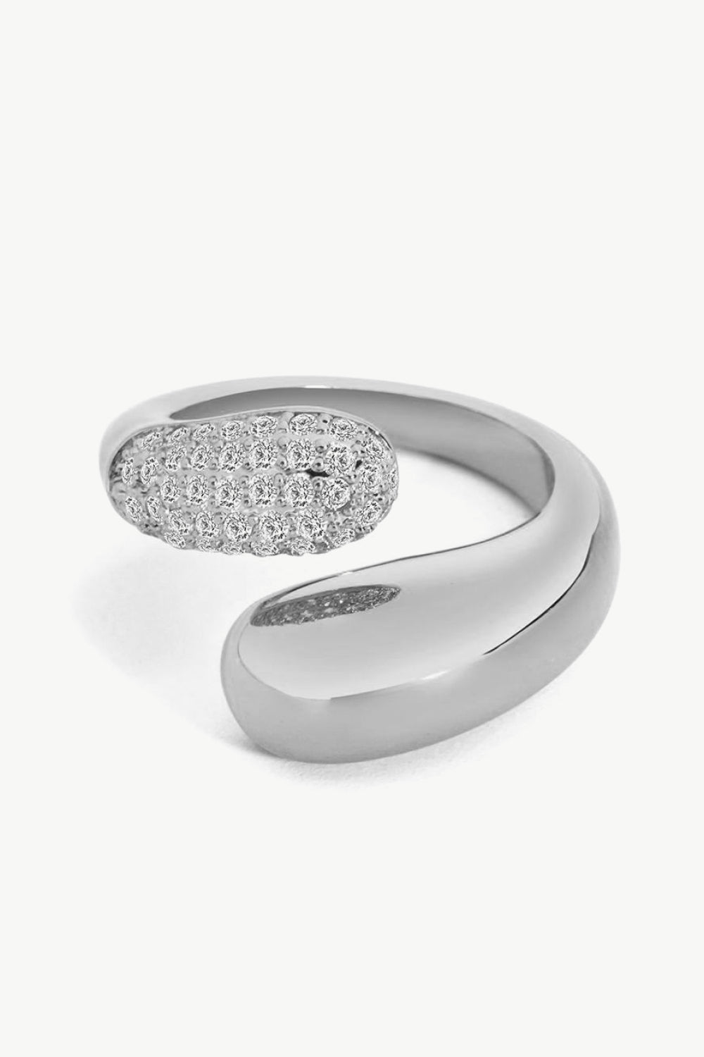 Crystal Polished Bypass Ring - AllIn Computer