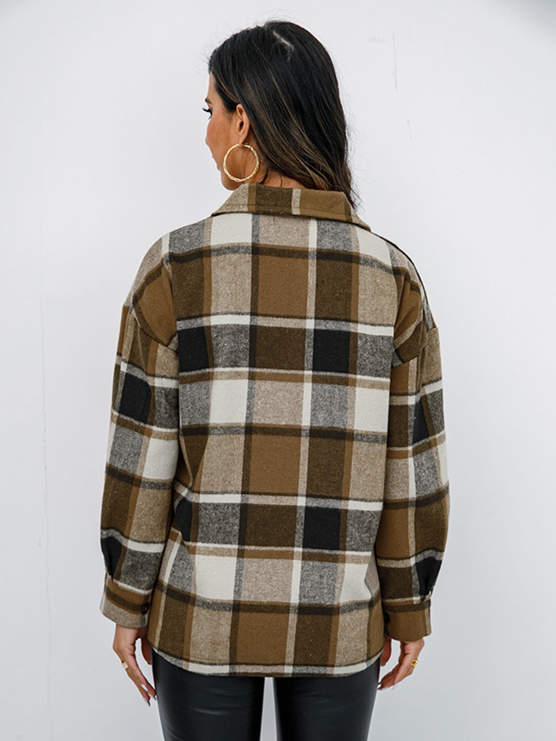 Plaid Button-Down Jacket - AllIn Computer