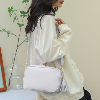 Tassel PU Leather Crossbody Bag - AllIn Computer
