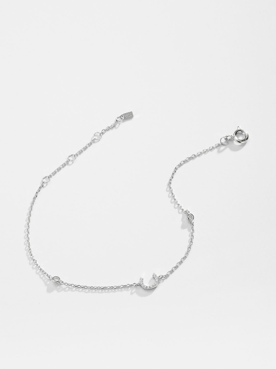 A To F Zircon 925 Sterling Silver Bracelet - AllIn Computer