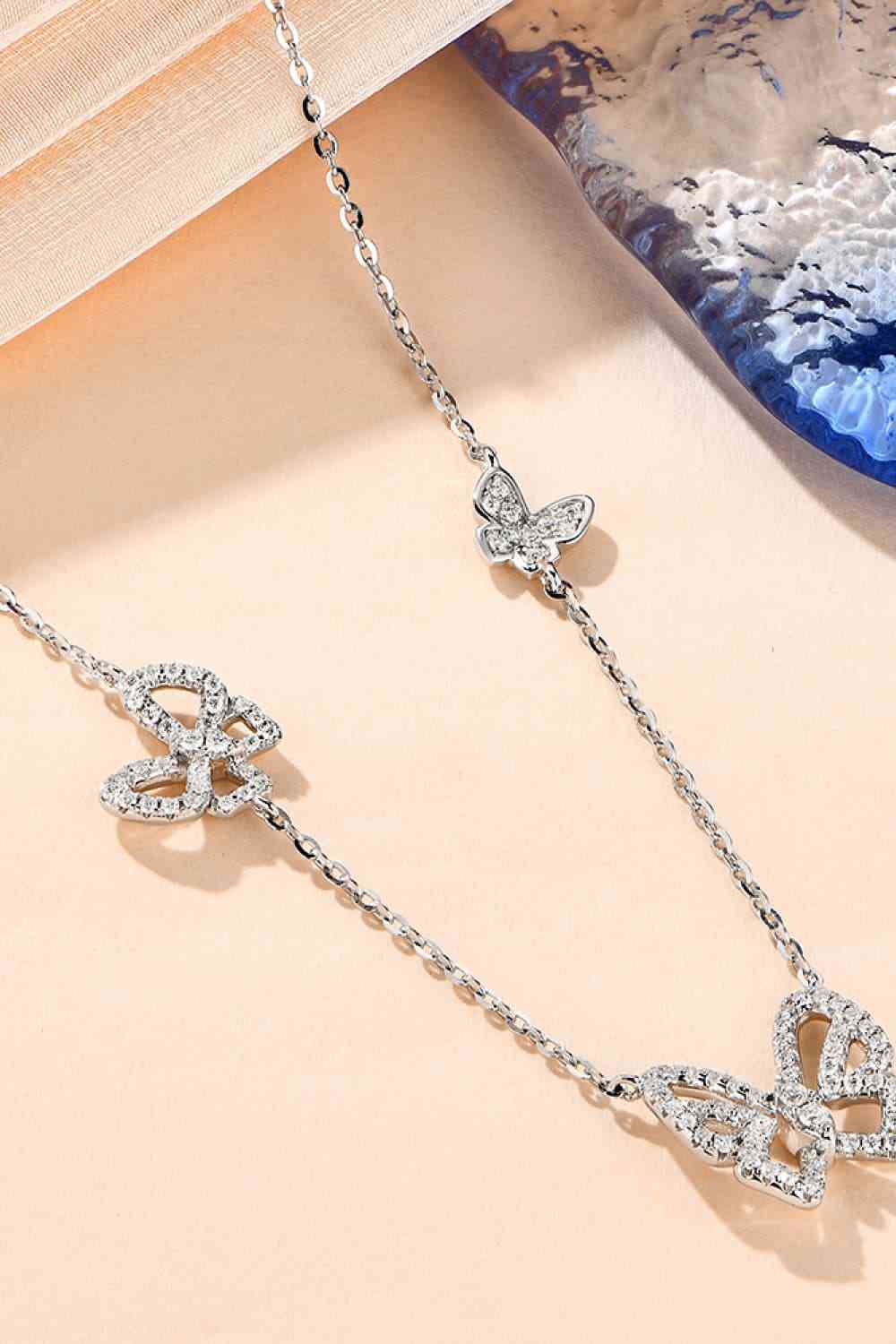 Moissanite Butterfly Shape Necklace - AllIn Computer
