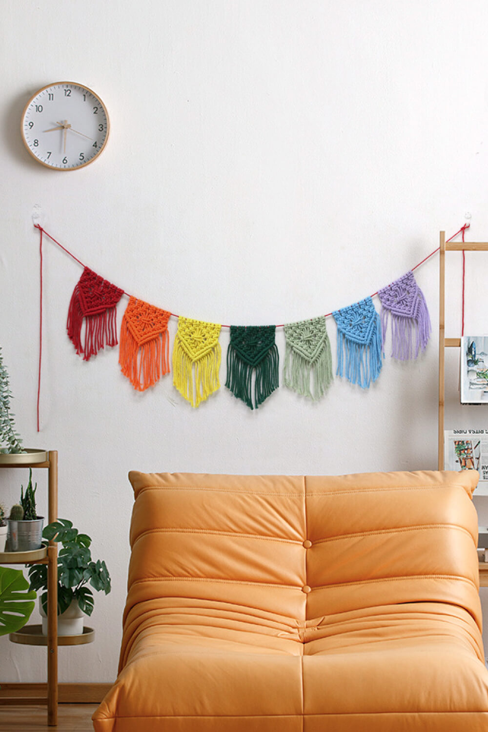 Rainbow Fringe Macrame Banner - AllIn Computer