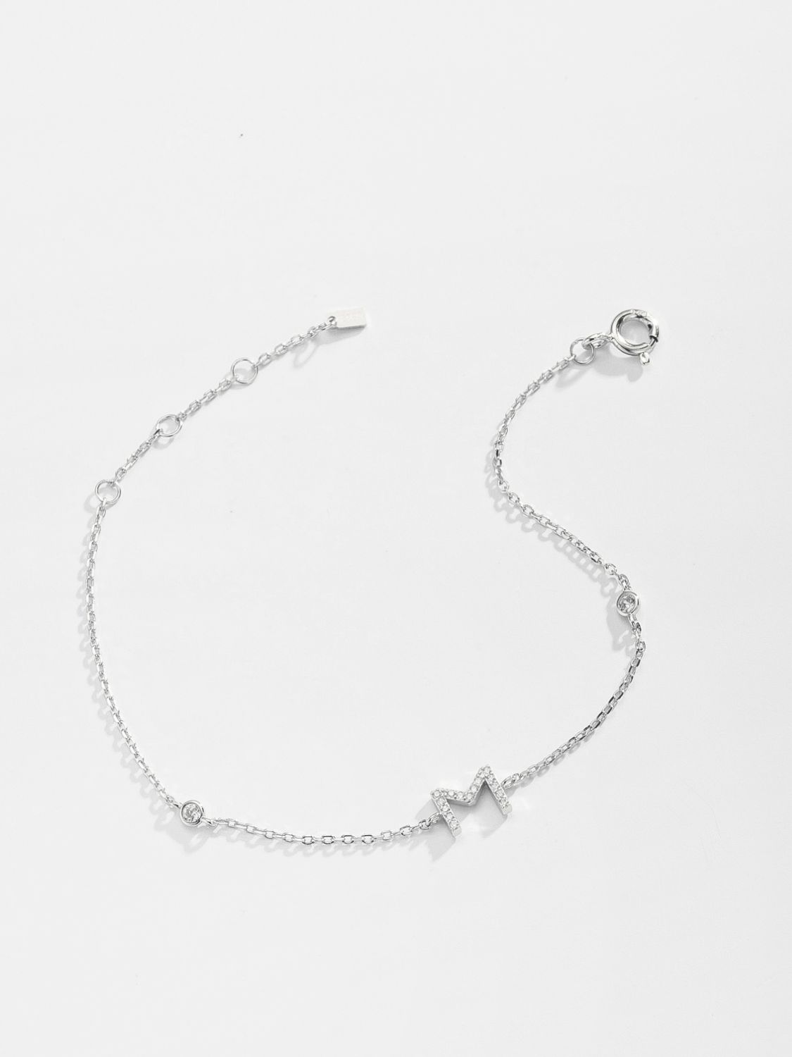 L To P Zircon 925 Sterling Silver Bracelet - AllIn Computer