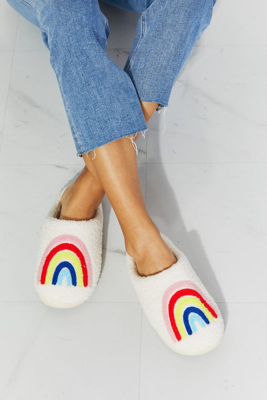 MMShoes Rainbow Plush Slippers - AllIn Computer