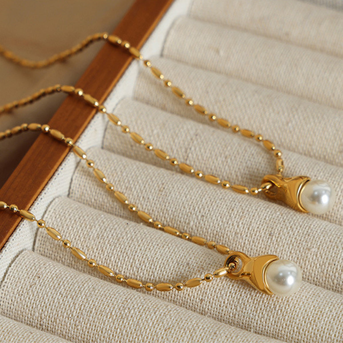 Titanium Steel Pearl Pendant Necklace - AllIn Computer