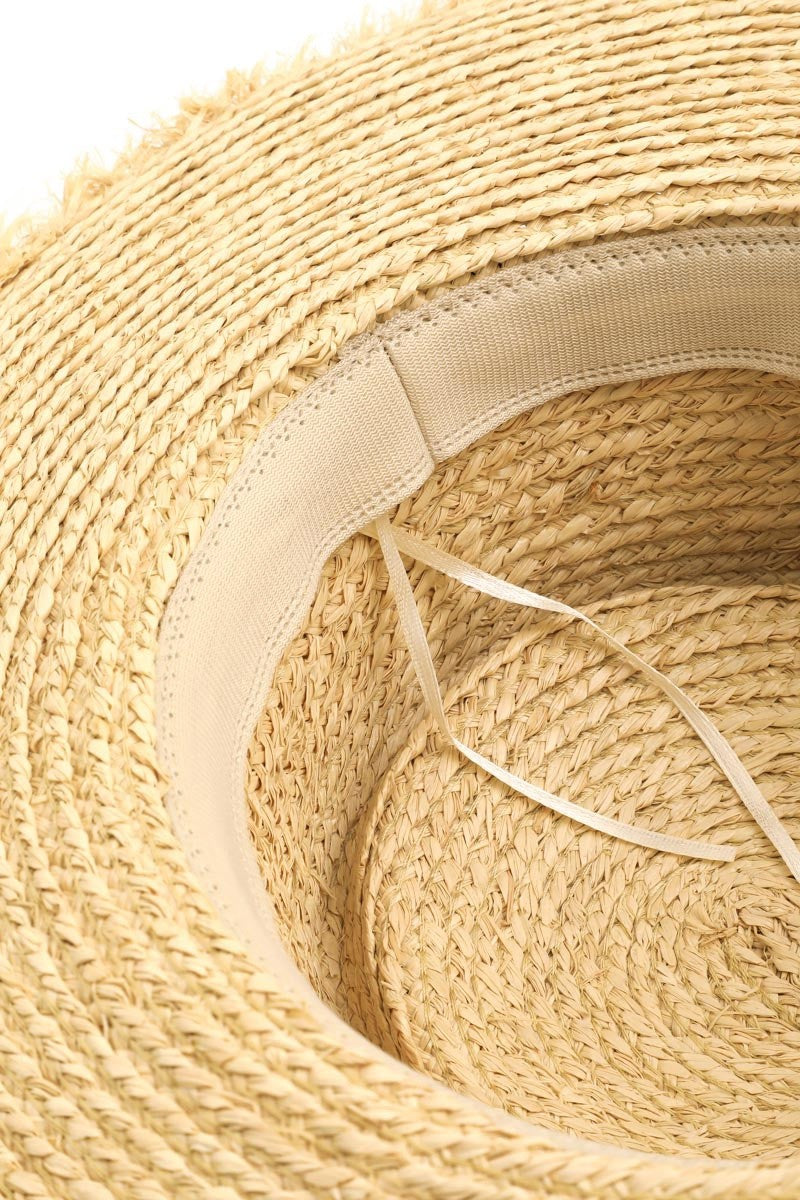 Fame Cutout Woven Straw Hat - AllIn Computer