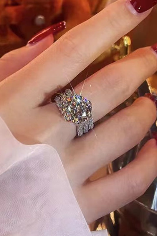 Adored 3 Carat Moissanite Three-Layer Ring - AllIn Computer