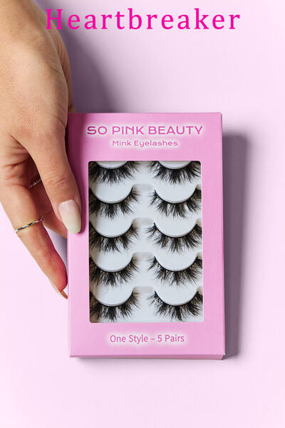 SO PINK BEAUTY Mink Eyelashes 5 Pairs - AllIn Computer