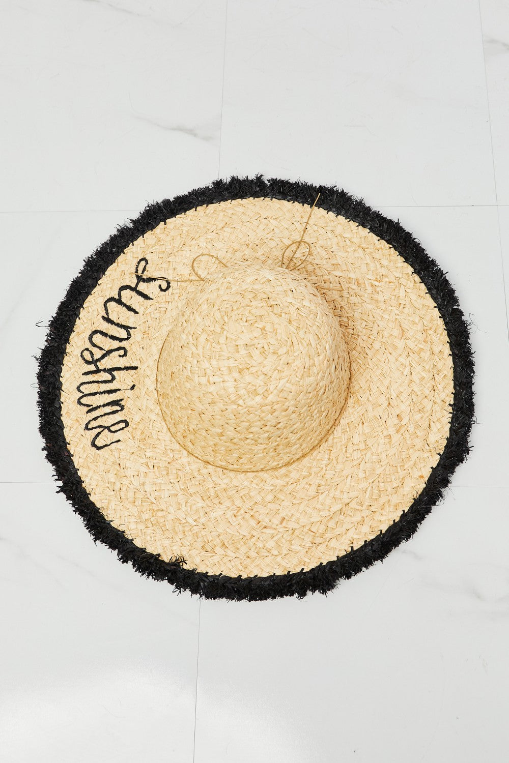 Fame Sunshine Straw Fringe Hat - AllIn Computer