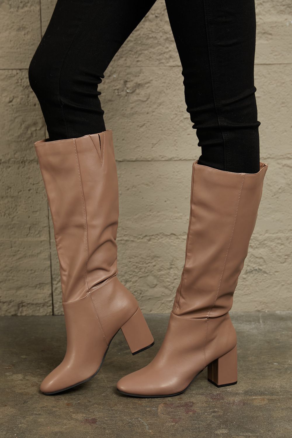 East Lion Corp Block Heel Knee High Boots | CLOTHING,SHOES & ACCESSORIES | boots, East Lion Corp, knee high, Ship from USA, shoes | Trendsi