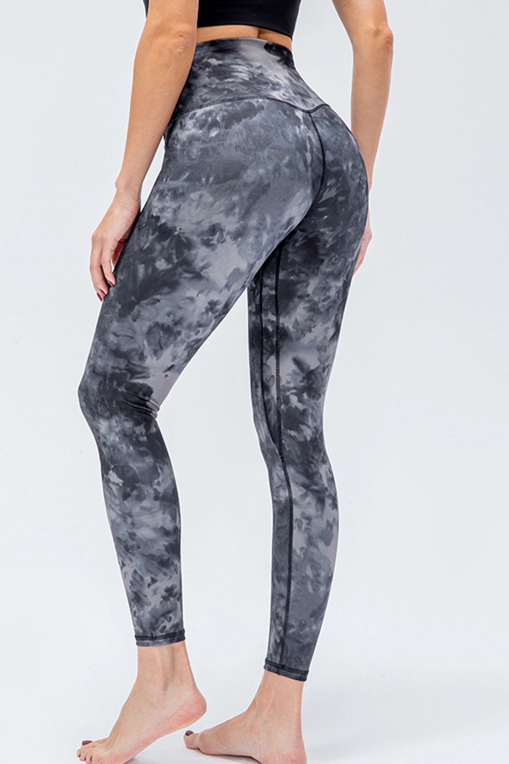 Wide Waistband Slim Fit Active Leggings - AllIn Computer