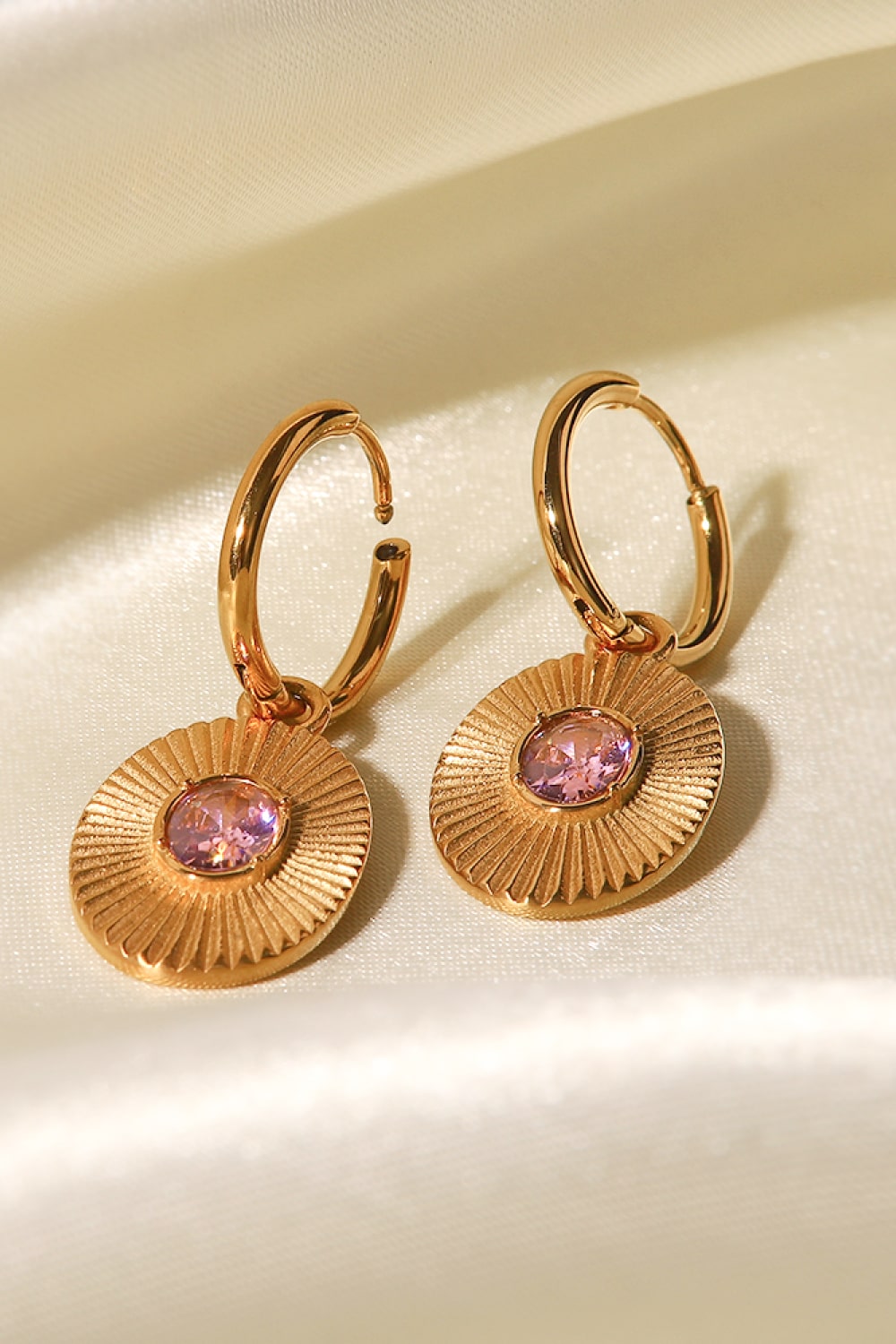 Stainless Steel Oval Dangle Earrings - AllIn Computer