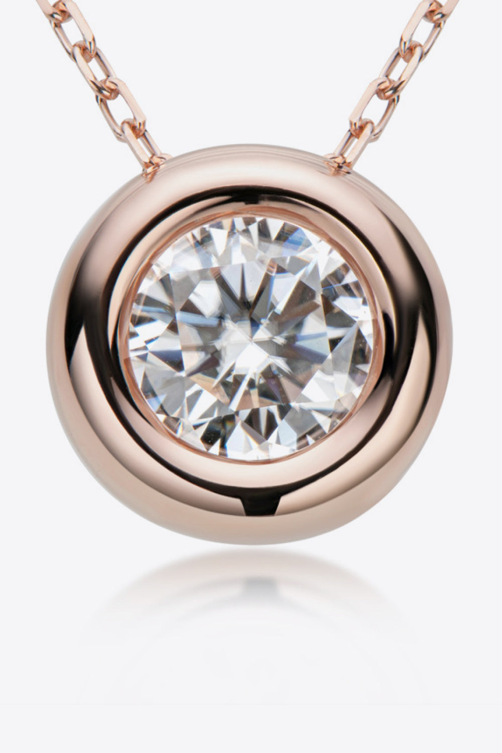 Adored 1 Carat Moissanite Pendant 925 Sterling Silver Necklace - AllIn Computer