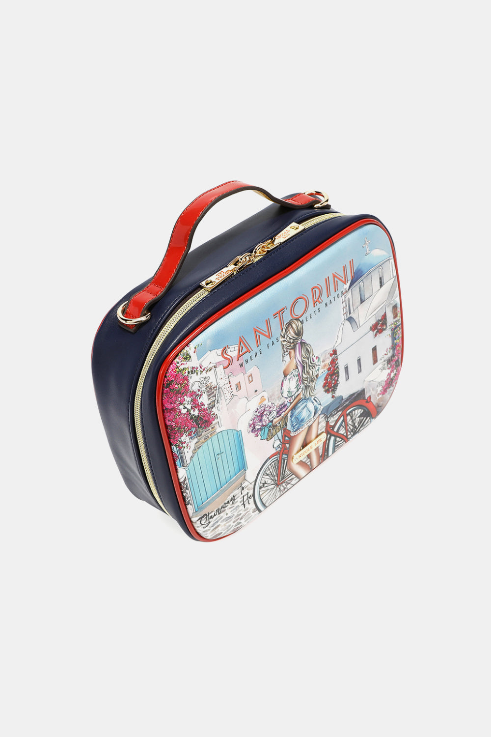 Nicole Lee USA Printed Handbag with Three Pouches - AllIn Computer