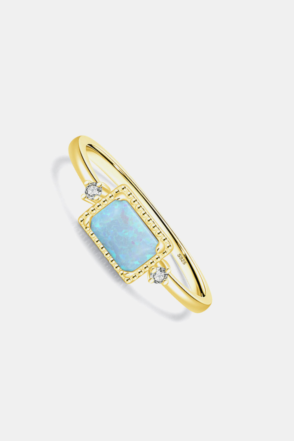 925 Sterling Silver Opal Ring - AllIn Computer