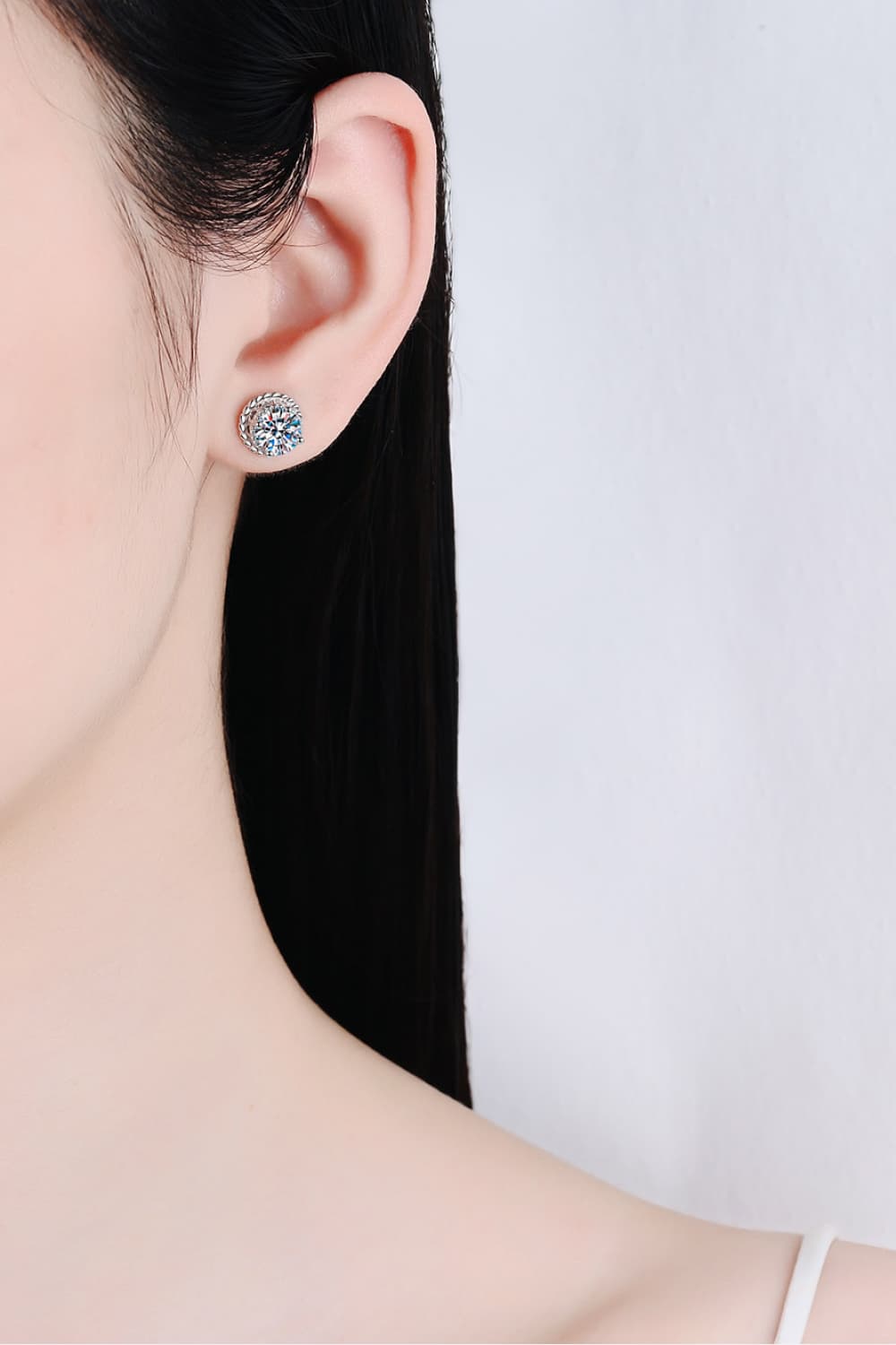 2 Carat Moissanite 925 Sterling Silver Stud Earrings - AllIn Computer