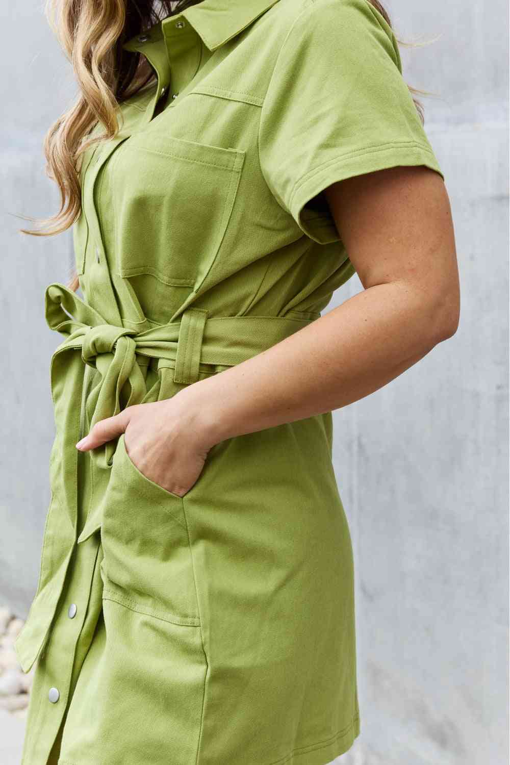 Jady By Jane Stick With Me Full Size Button Down Dress - AllIn Computer