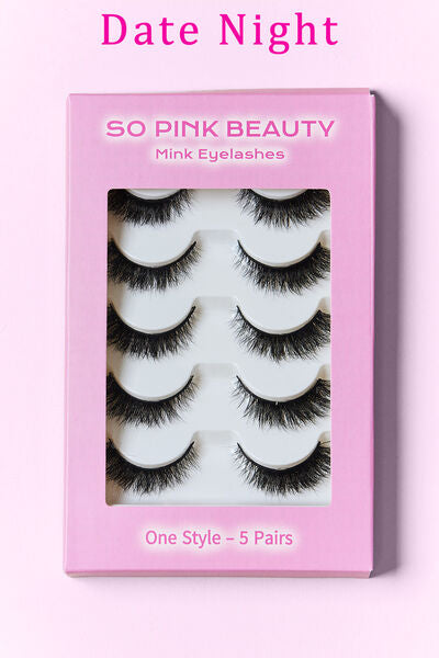 SO PINK BEAUTY Mink Eyelashes 5 Pairs - AllIn Computer
