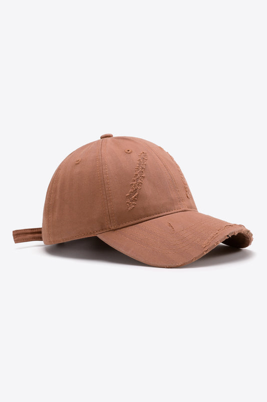 Distressed Adjustable Baseball Cap - AllIn Computer