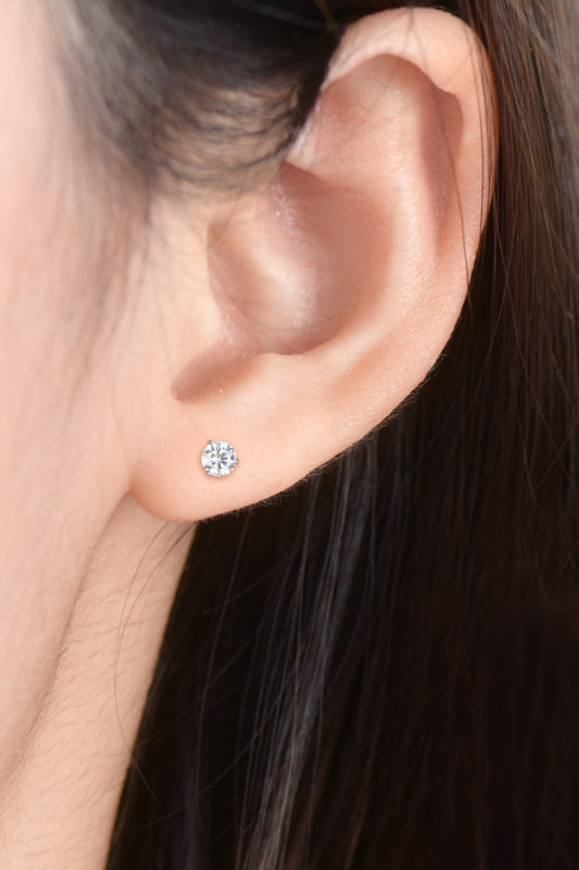 Moissanite 925 Sterling Silver Stud Earrings - AllIn Computer