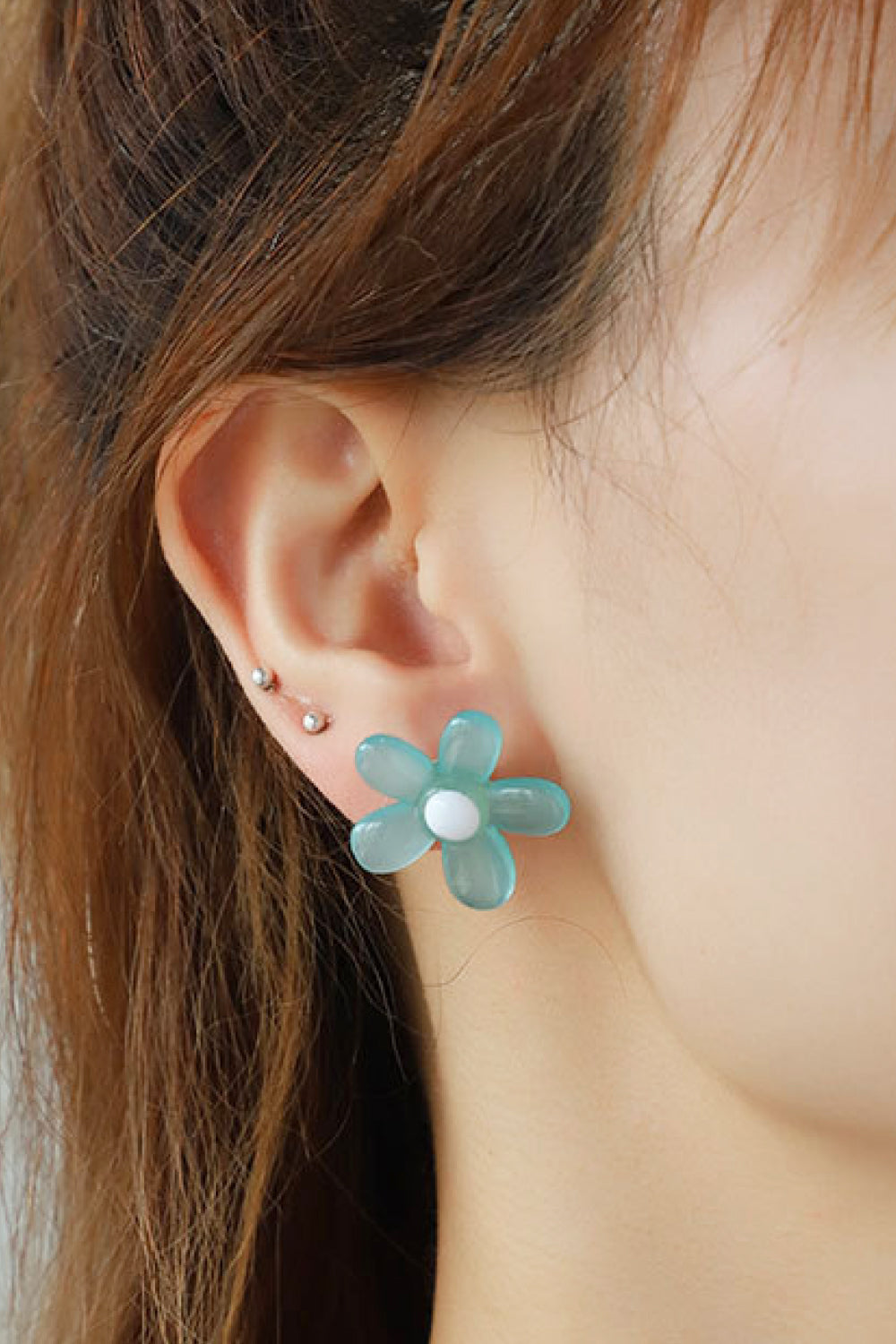 Flower Shape Resin Earrings - AllIn Computer