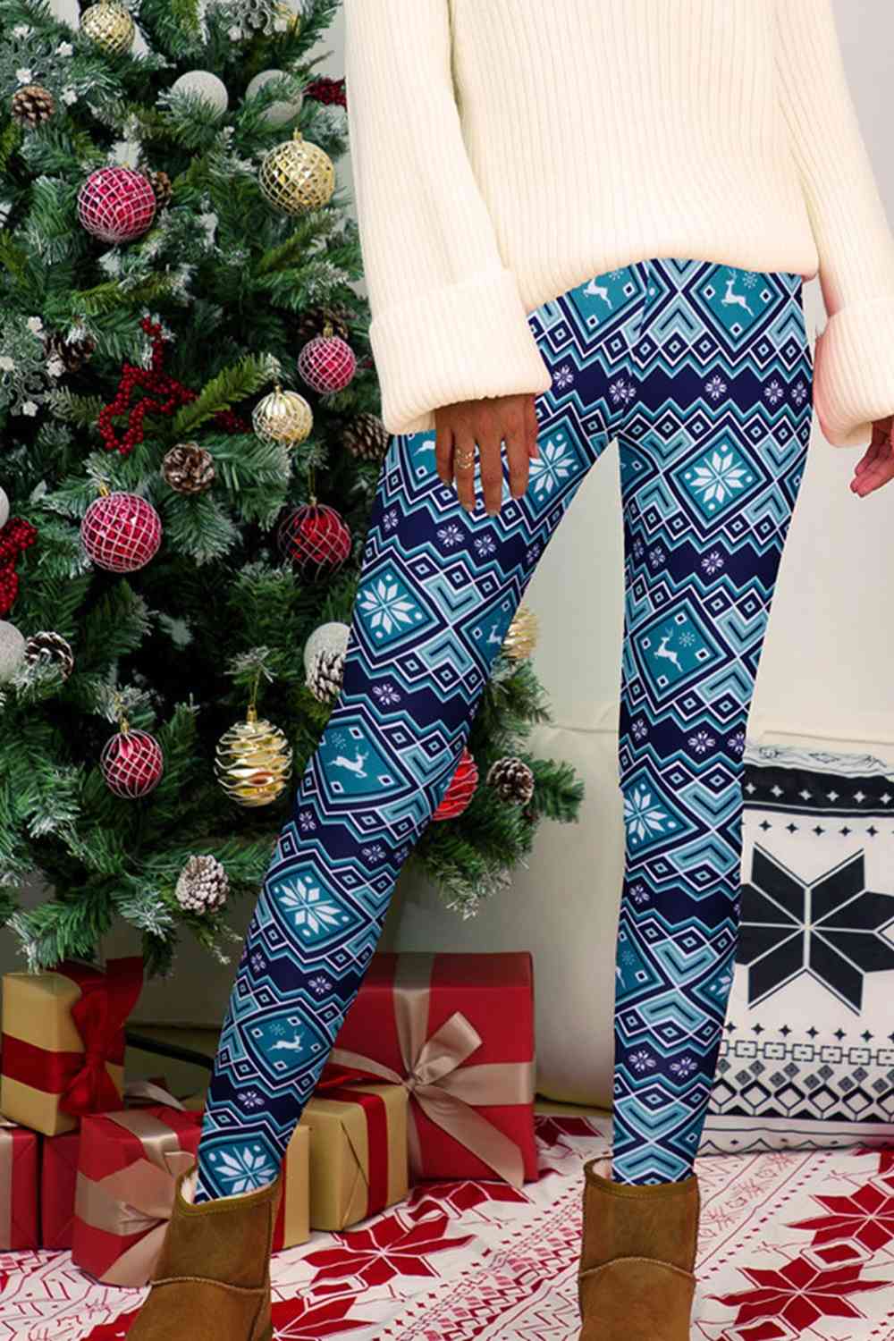 Full Size Geometric Leggings - AllIn Computer