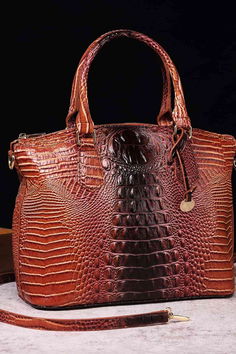 Gradient PU Leather Handbag - AllIn Computer