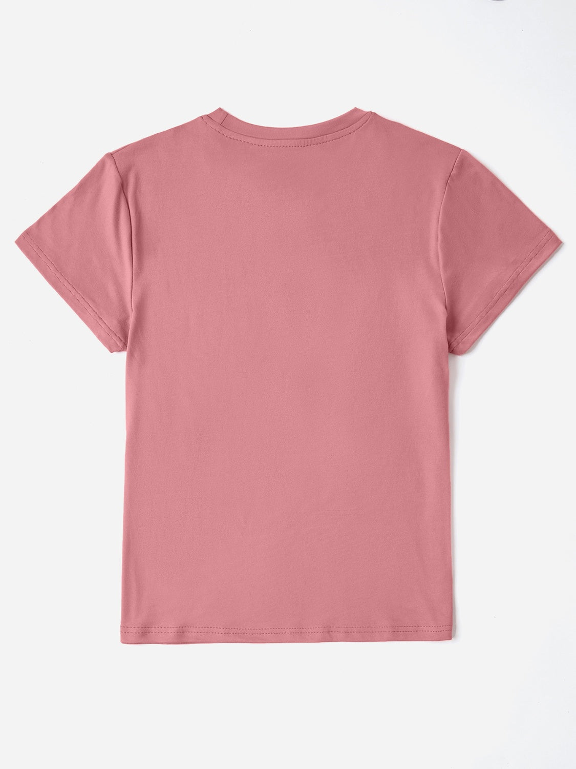 Sequin Heart Round Neck Short Sleeve T-Shirt - AllIn Computer