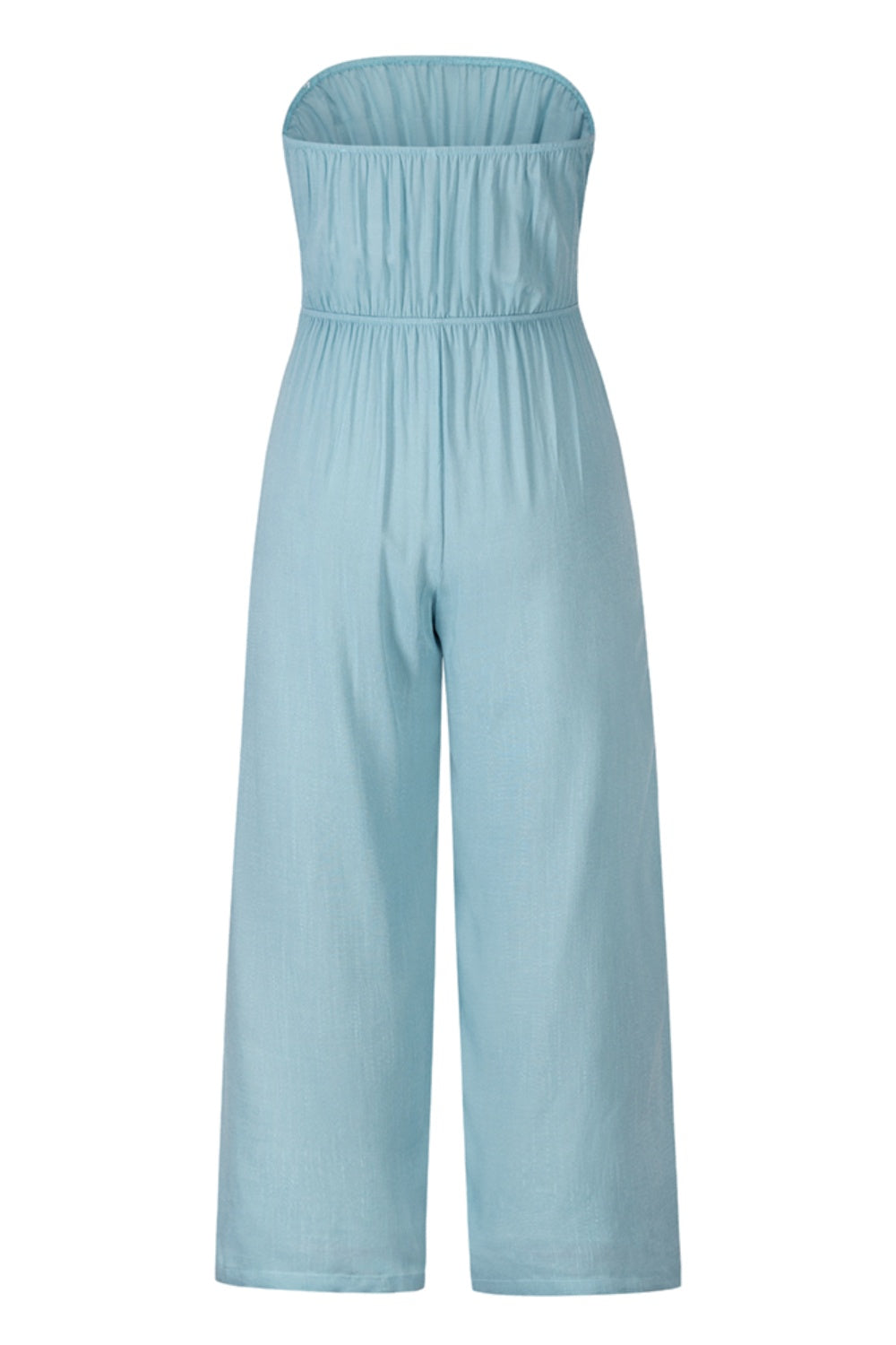 Tied Cutout Tube Wide Leg Jumpsuit - AllIn Computer
