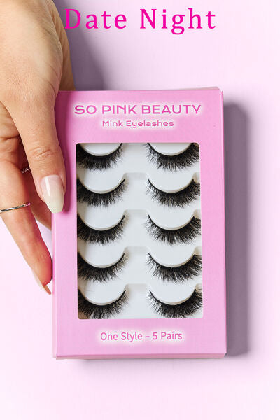 SO PINK BEAUTY Mink Eyelashes 5 Pairs - AllIn Computer