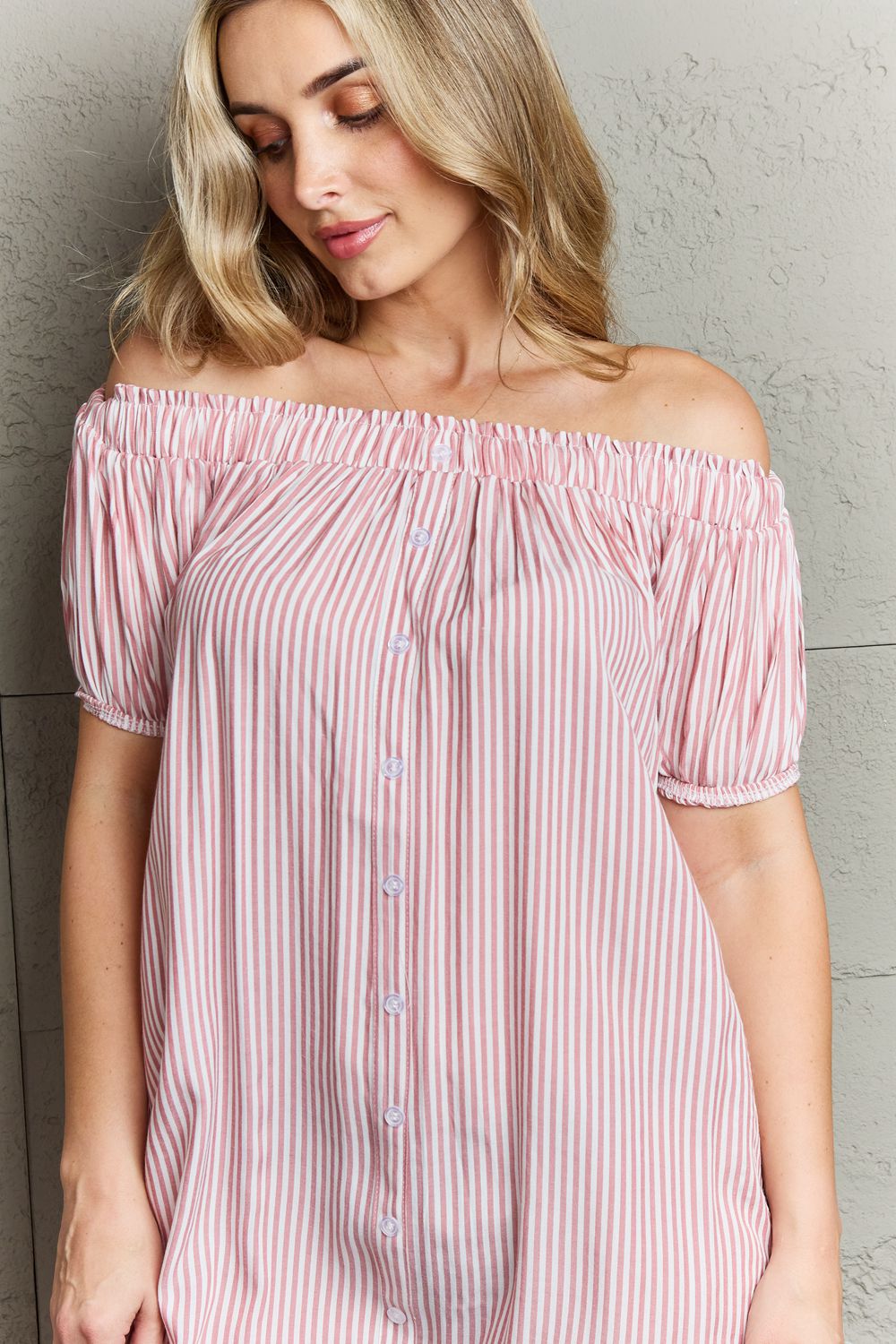 Ninexis Show Compassion Off The Shoulder Mini Dress - AllIn Computer