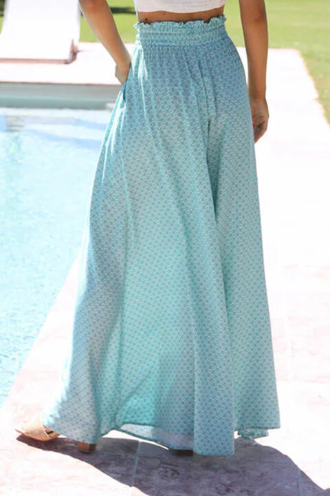 Tied Wide Leg Pants - AllIn Computer