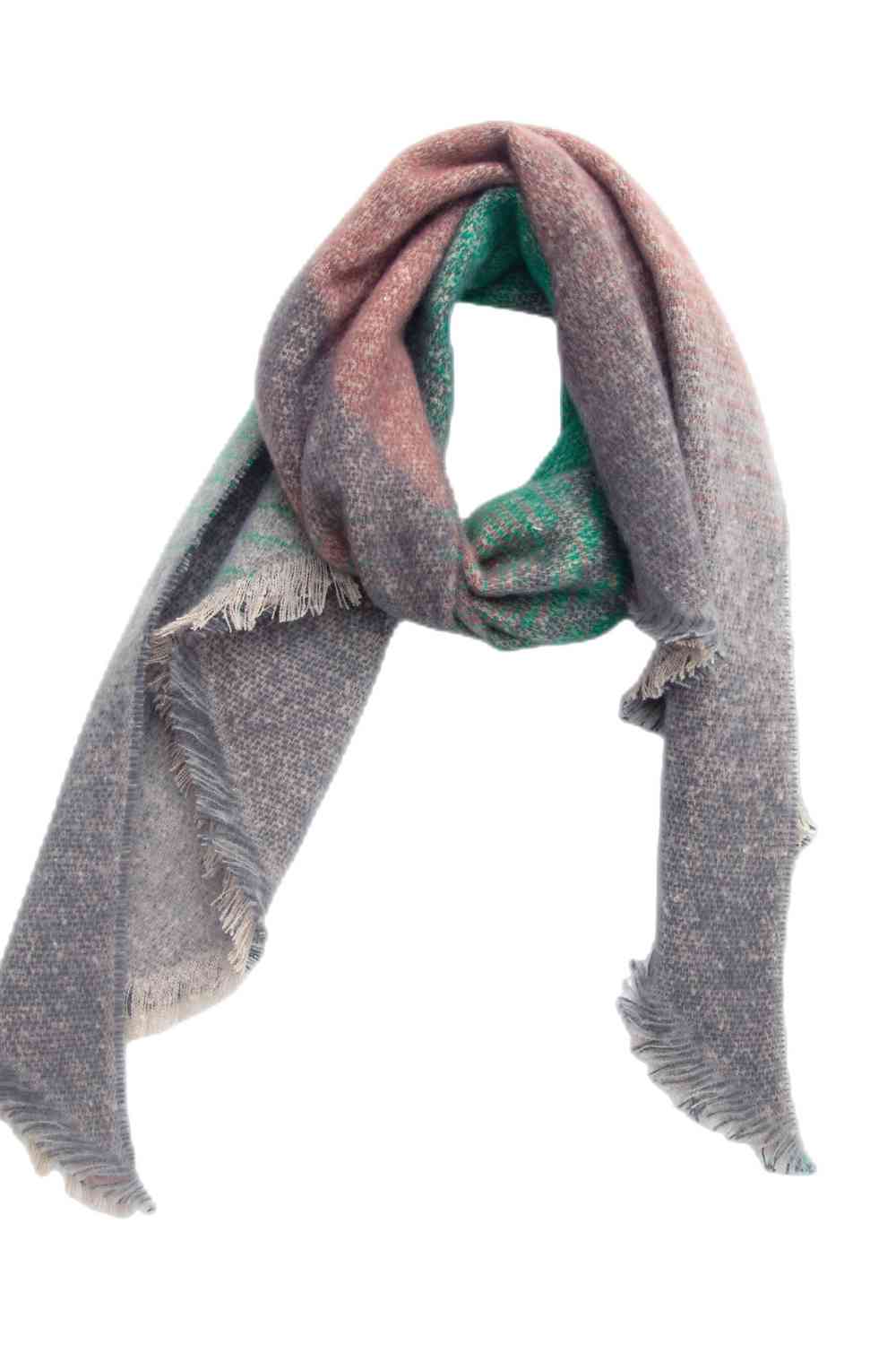 Raw Hem Polyester Scarf - AllIn Computer