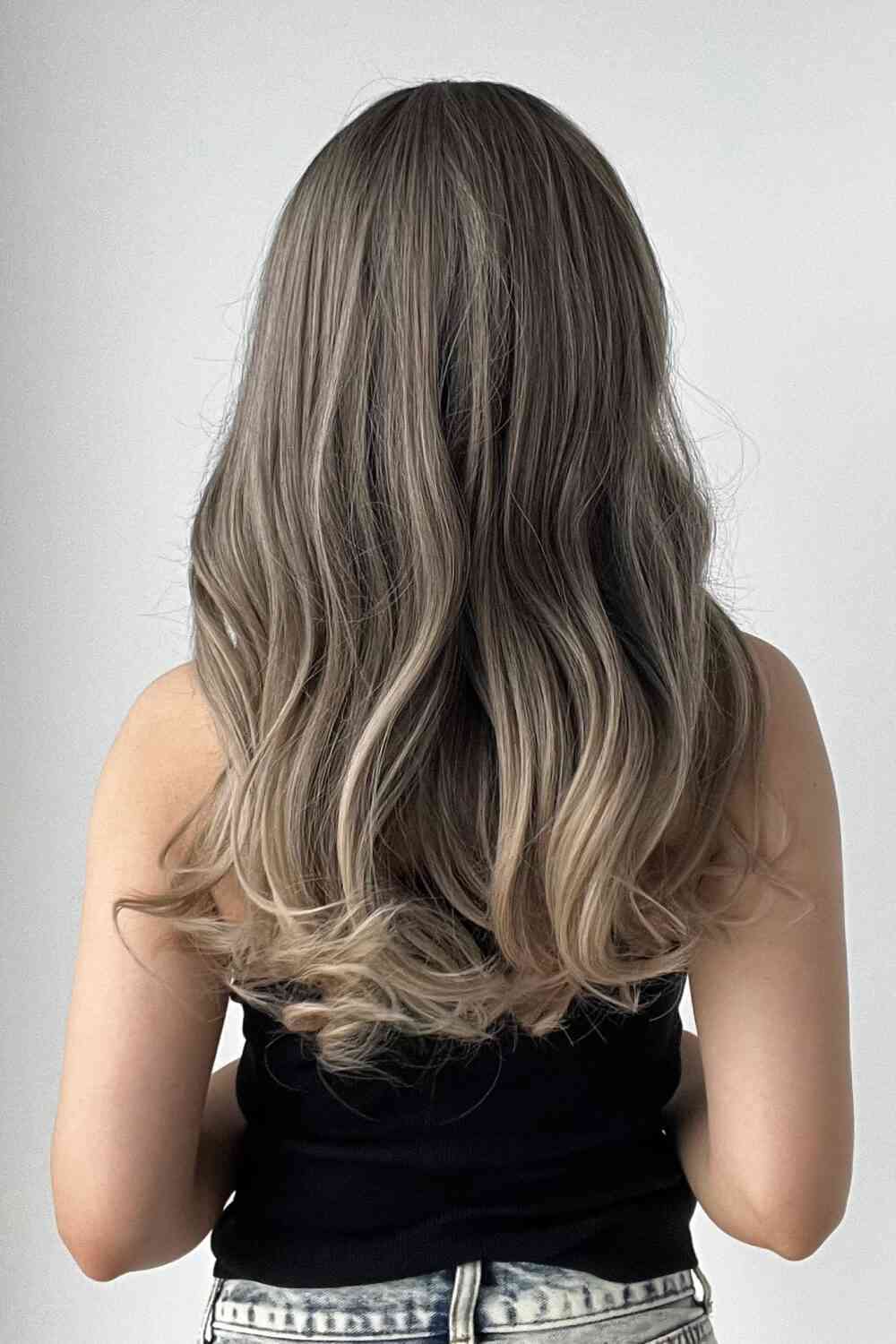 13*1" Full-Machine Wigs Synthetic Long Straight 24" - AllIn Computer