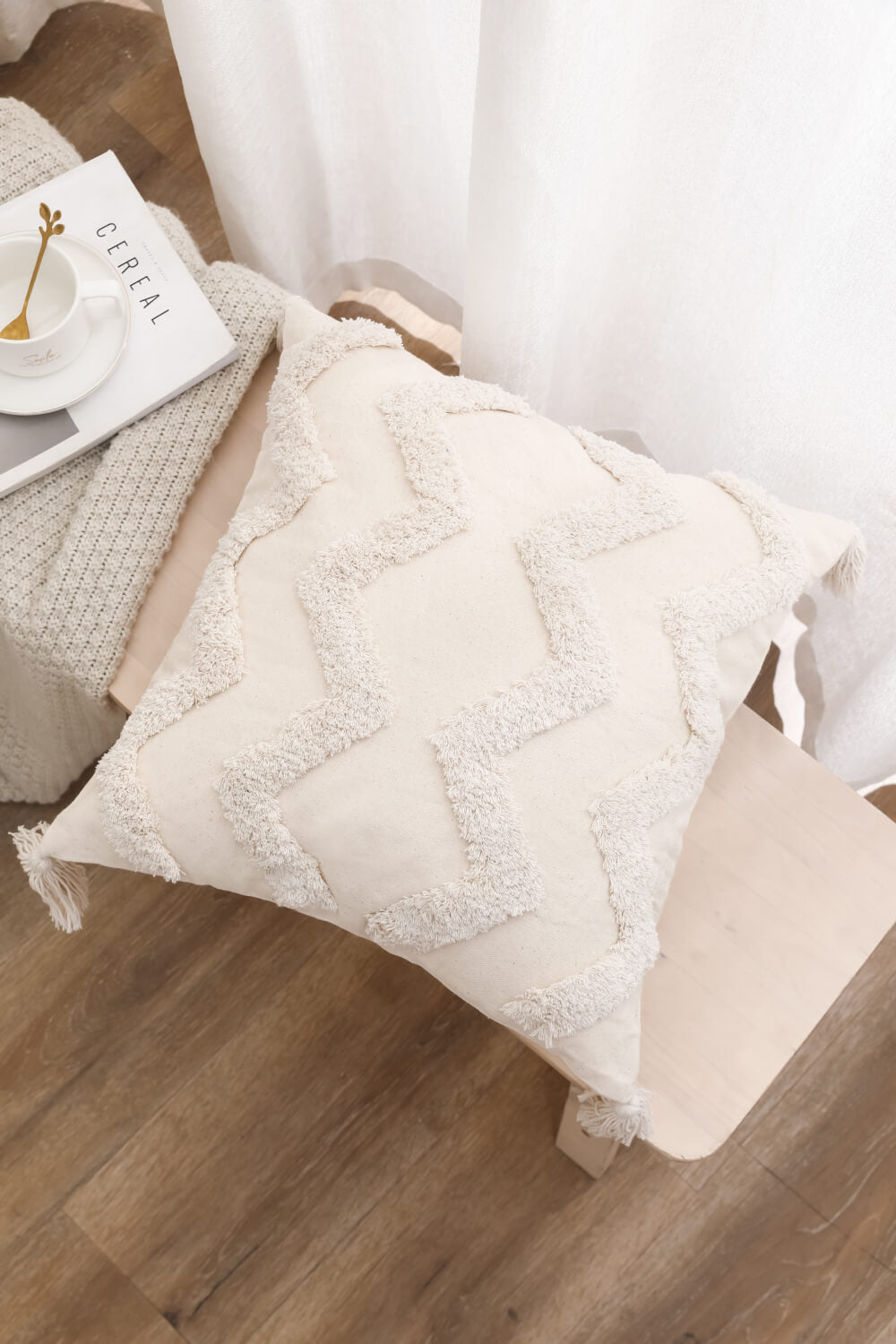 Fringe Decorative Throw Pillow Case - AllIn Computer
