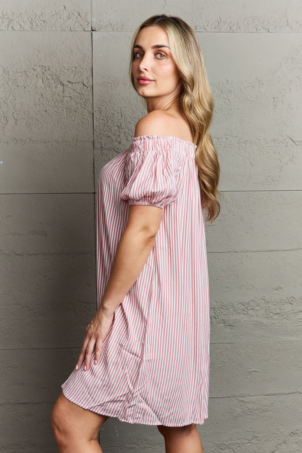 Ninexis Show Compassion Off The Shoulder Mini Dress - AllIn Computer